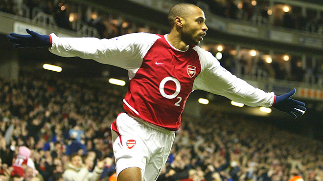 Henry trung phong xuất sắc của Arsenal
