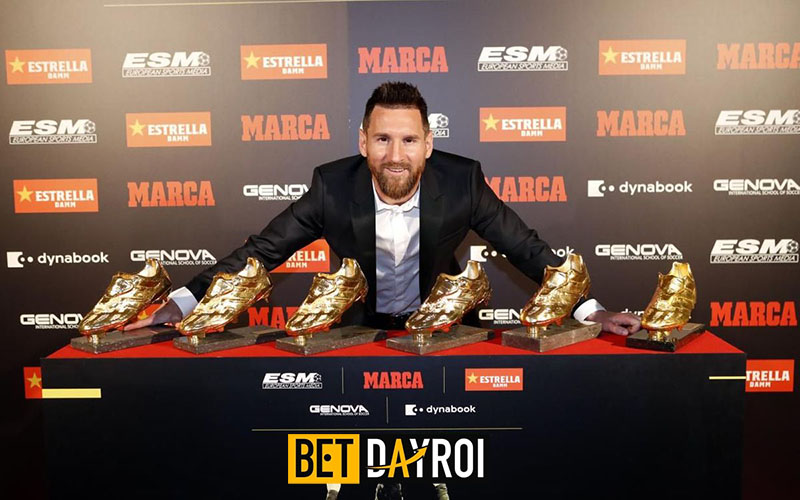 Messi có 6 giày vàng