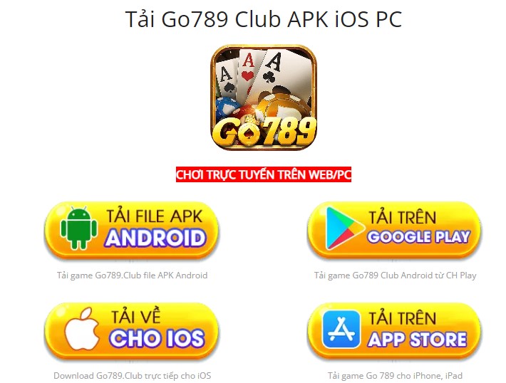 Tải game bài Go789 ios android apk